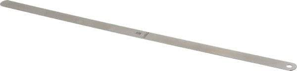 Starrett - 0.028 Inch Thick x 1/2 Inch Wide x 12 Inch Leaf Length, Parallel Feeler Gage - Tempered Steel - Top Tool & Supply