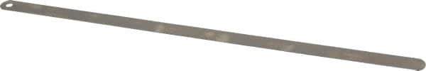 Starrett - 0.029 Inch Thick x 1/2 Inch Wide x 12 Inch Leaf Length, Parallel Feeler Gage - Tempered Steel - Top Tool & Supply