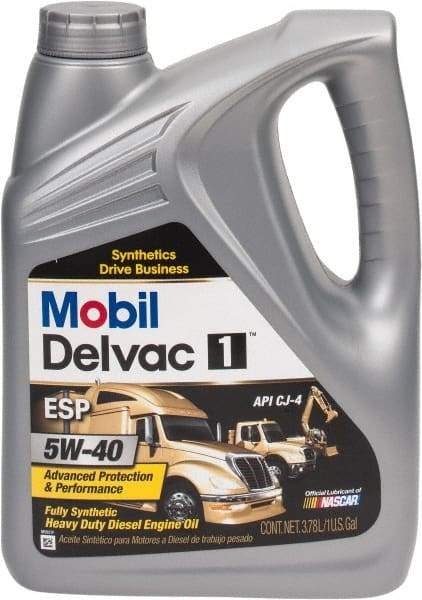 Mobil - 1 Gal Synthetic Engine Oil - Grade 5W-40 - Top Tool & Supply