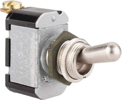 Eaton Cutler-Hammer - SPST Heavy Duty Off-On Toggle Switch - Screw Terminal, Bat Handle Actuator, 1/2 hp at 50 VAC hp, 125/250 VAC & 28 VDC - Top Tool & Supply