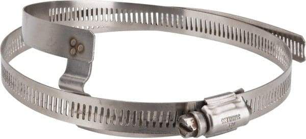 Hi-Tech Duravent - Stainless Steel Hose Clamp - 1/2" Wide x 0.02" Thick, 6-1/4" Hose, 5-1/4 to 6-5/8" Diam - Top Tool & Supply