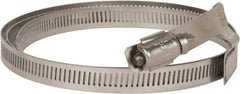 Hi-Tech Duravent - Stainless Steel Hose Clamp - 1/2" Wide x 0.02" Thick, 10" Hose, 9-1/4 to 10-5/8" Diam - Top Tool & Supply