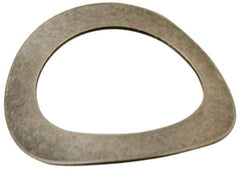 Made in USA - #0 Screw, 0.067" ID x 0.175" OD, Grade 300 Stainless Steel Single Wave Washer - 0.01" Thick, 0.04" Overall Height, 0.003" Deflection, 6.17 Lb at Deflection - Top Tool & Supply