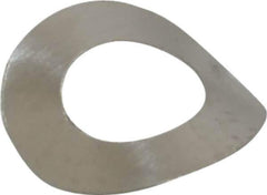 Made in USA - #5 Screw, 0.13" ID x 0.25" OD, Grade 300 Stainless Steel Single Wave Washer - 0.004" Thick, 0.055" Overall Height, 0.014" Deflection, 0.77 Lb at Deflection - Top Tool & Supply