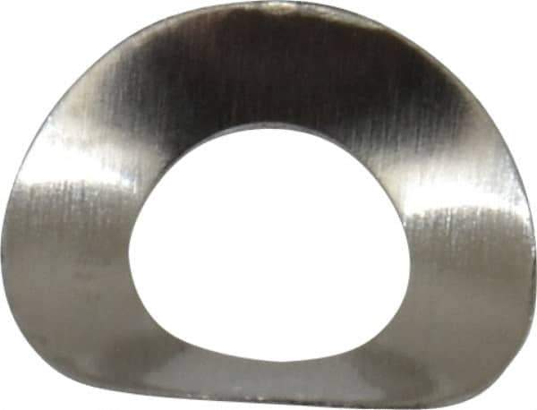 Made in USA - #6 Screw, 0.143" ID x 0.275" OD, Grade 300 Stainless Steel Single Wave Washer - 0.005" Thick, 0.062" Overall Height, 0.014" Deflection - Top Tool & Supply