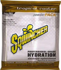 Sqwincher - 47.66 oz Pack Tropical Cooler Activity Drink - Powdered, Yields 5 Gal - Top Tool & Supply