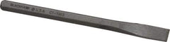 Blackhawk by Proto - 5-1/4" OAL x 3/8" Blade Width Cold Chisel - 3/8" Tip, 5/16" Stock, Alloy Steel Handle - Top Tool & Supply