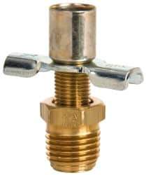 Eaton - Steel External Seat Drain Cock & Shutoff Valve - 1/4 Thread, 150 Max psi - Top Tool & Supply