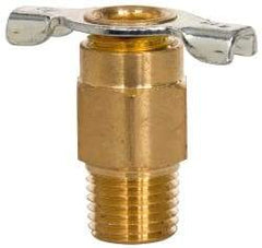 Eaton - Steel Internal Seat Drain Cock & Shutoff Valve - 1/4 Thread, 150 Max psi - Top Tool & Supply