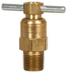 Eaton - Steel Internal Seat Drain Cock & Shutoff Valve - 1/8 Thread, 150 Max psi - Top Tool & Supply