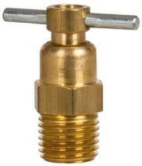 Eaton - Steel Internal Seat Drain Cock & Shutoff Valve - 1/4 Thread, 150 Max psi - Top Tool & Supply