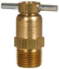 Eaton - Steel Internal Seat Drain Cock & Shutoff Valve - 3/8 Thread, 150 Max psi - Top Tool & Supply