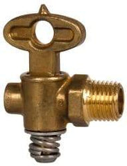 Eaton - Steel Drain Cock & Shutoff Valve - 1/4 Thread, 30 Max psi - Top Tool & Supply