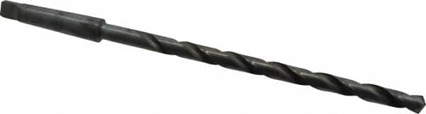 Taper Shank Drill Bit: 0.4844″ Dia, 2MT, 118 °, High Speed Steel Oxide Finish, 12″ OAL, Standard Point, Spiral Flute