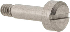 Made in USA - 1/8" Shoulder Diam x 3/8" Shoulder Length, #4-40 UNC, Slotted Precision Shoulder Screw - 416 Stainless Steel, Uncoated, 1/8" Head Height x 1/4" Head Diam - Top Tool & Supply