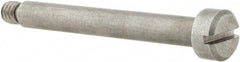 Made in USA - 3/16" Shoulder Diam x 1-1/2" Shoulder Length, #8-32 UNC, Slotted Precision Shoulder Screw - 416 Stainless Steel, Uncoated, 5/32" Head Height x 5/16" Head Diam - Top Tool & Supply