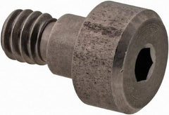 Made in USA - 3/16" Shoulder Diam x 1/8" Shoulder Length, #8-32 UNC, Hex Socket Precision Shoulder Screw - 416 Stainless Steel, Uncoated, 5/32" Head Height x 5/16" Head Diam - Top Tool & Supply