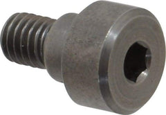 Made in USA - 1/4" Shoulder Diam x 1/8" Shoulder Length, #10-32 UNF, Hex Socket Precision Shoulder Screw - 416 Stainless Steel, Uncoated, 3/16" Head Height x 3/8" Head Diam - Top Tool & Supply