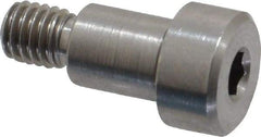 Made in USA - 1/4" Shoulder Diam x 5/16" Shoulder Length, #10-32 UNF, Hex Socket Precision Shoulder Screw - 416 Stainless Steel, Uncoated, 3/16" Head Height x 3/8" Head Diam - Top Tool & Supply