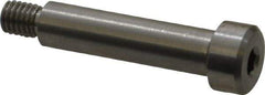 Made in USA - 1/4" Shoulder Diam x 1" Shoulder Length, #10-32 UNF, Hex Socket Precision Shoulder Screw - 416 Stainless Steel, Uncoated, 3/16" Head Height x 3/8" Head Diam - Top Tool & Supply