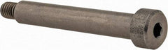 Made in USA - 1/4" Shoulder Diam x 1-1/2" Shoulder Length, #10-32 UNF, Hex Socket Precision Shoulder Screw - 416 Stainless Steel, Uncoated, 3/16" Head Height x 3/8" Head Diam - Top Tool & Supply