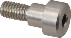 Made in USA - 8mm Shoulder Diam x 6mm Shoulder Length, M6x1 Metric Coarse, Hex Socket Shoulder Screw - 303, 18-8 Stainless Steel, Uncoated, 6mm Head Height x 12mm Head Diam - Top Tool & Supply