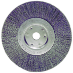 6" Diameter - 1/2-5/8" Arbor Hole - Crimped Stainless Straight Wheel - Top Tool & Supply