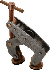 Kant Twist - 350 Lb, 7/8" Max Opening, 1/2" Open Throat Depth, 1/2" Closed Throat Depth, Cantilever Clamp - High Tensile Steel Jaw, T-Handle, 2-1/8" OAL, 1-3/4" Max Width - Top Tool & Supply