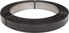 Made in USA - 1,796' Long x 3/4" Wide, Oscillated Coil Steel Strapping - 2,000 Lb Capacity, 0.023" Thick - Top Tool & Supply