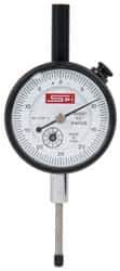 SPI - 0-25-0 Dial Reading, 0.0005" Graduation Dial Drop Indicator - 1-1/2" Dial, Revolution Counter - Top Tool & Supply