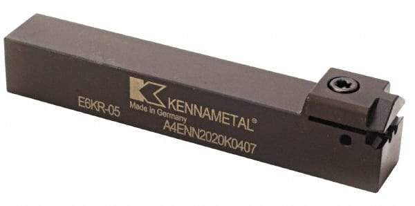 Kennametal - 0.4331" Max Depth of Cut, 6mm Min Groove Width, 150mm OAL, Neutral Indexable Grooving Cutoff Toolholder - 63/64" Shank Height x 63/64" Shank Width, A4..06.. Insert Style, A4EN Toolholder Style, Series A4 - Top Tool & Supply