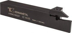 Kennametal - External Thread, 0.94" Max Depth of Cut, 6mm Min Groove Width, 6" OAL, Left Hand Indexable Grooving Cutoff Toolholder - 1" Shank Height x 1" Shank Width, A4..06.. Insert Style, A4SM Toolholder Style, Series A4 - Top Tool & Supply