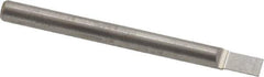 Accupro - 1/8" Shank Diam, 1-1/2" OAL, 1/8" Cut Diam, Square Engraving Cutter - 3/16" LOC, 1/8" Tip Diam, 1 Flute, Right Hand Cut, Micrograin Solid Carbide, Uncoated - Top Tool & Supply