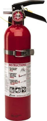 Kidde - 2.6 Lb, 1-A:10-B:C Rated, Dry Chemical Fire Extinguisher - 3-1/4" Diam x 15" High, 100 psi, 15' Discharge in 12 sec, Rechargeable, Seamless Aluminum Cylinder - Top Tool & Supply