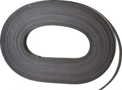 Mag-Mate - 100' Long x 3/4" Wide x 1/32" Thick Flexible Magnetic Strip - 6 Lb Max Pull Force, 3 Linear Ft/Lb Magnetic Pull Force, Adhesive Back - Top Tool & Supply