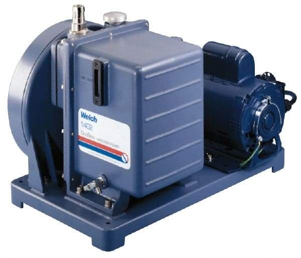 Welch Vacuum - 1/3 hp Rotary Vane Vaccum Pump - 115 Volts, 0.9 CFM, 18" Long x 9" Wide x 13" High - Top Tool & Supply