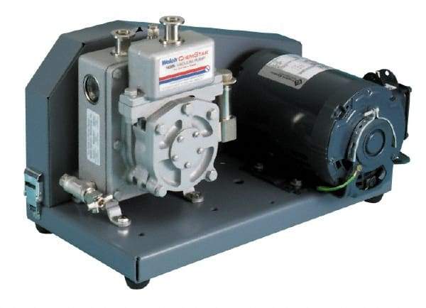 Welch Vacuum - 1 hp Rotary Vane Vaccum Pump - 115/230 Volts, 10.6 CFM, 20" Long x 14.1" Wide x 15.4" High - Top Tool & Supply