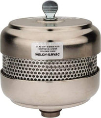 Welch Vacuum - Standard Open Exhaust Filter - For Use with 1402, 1376, 8920 & 8925, 5" Diam x 6-1/4" High - Top Tool & Supply