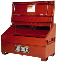 Jobox - 60" Wide x 30" Deep x 39-1/2" High Job Site Slope Lid Chest - Steel, Brown - Top Tool & Supply