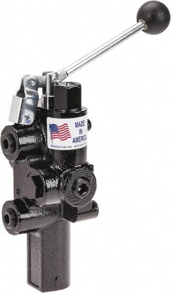 Prince - 20 GPM 1/2 Inlet Cast Iron Hydraulic Control Valve - 4-1/4" Wide x 12-1/4" Long - Top Tool & Supply