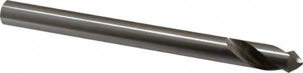 Interstate - 1/2" Body Diam, 90°, 6" OAL, High Speed Steel Spotting Drill - Top Tool & Supply