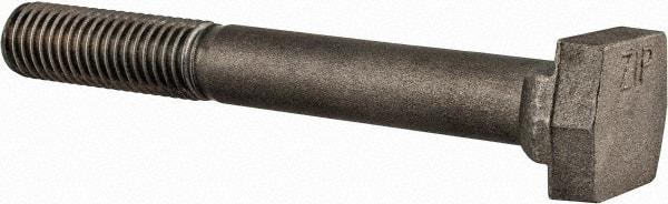 Value Collection - 5/8-11, 1-1/2" Thread Length, 5/8" Slot Width, Uncoated, Steel T Slot Bolt - 5" Length Under Head, Grade C-1045, 5, 1-3/32" Head Width x 11/32" Head Height - Top Tool & Supply