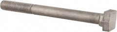 Value Collection - 3/4-10, 3" Thread Length, 3/4" Slot Width, Uncoated, Steel T Slot Bolt - 8" Length Under Head, Grade C-1045, 5, 1-1/4" Head Width x 7/16" Head Height - Top Tool & Supply