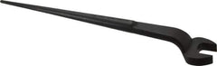 Proto - 1-1/16" Standard Spud Handle Open End Wrench - 17-1/4" OAL, Single End, Black Finish - Top Tool & Supply