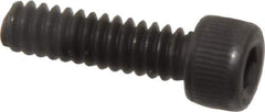 Value Collection - #6-32 UNC Hex Socket Drive, Socket Cap Screw - Alloy Steel, Black Oxide Finish, Fully Threaded, 1/2" Length Under Head - Top Tool & Supply