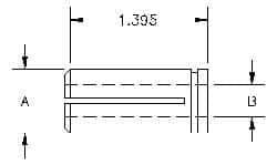 Parlec - 10mm Inside Bore, 5/8 Inch Outside Shank Diameter, Boring Head Shank Reduction Bushing - 1.42 Inch Projection - Exact Industrial Supply