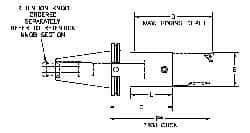 Parlec - PC2 Inside Modular Connection, Boring Head Taper Shank - Modular Connection Mount, 4.11 Inch Projection, 0.94 Inch Nose Diameter - Exact Industrial Supply