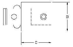 Parlec - PC5 Inside, PC5 Outside Modular Connection, Boring Head Shank Extension - 2.36 Inch Projection, 1.97 Inch Nose Diameter - Exact Industrial Supply