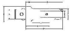 Parlec - PC5 Inside, PC3 Outside Modular Connection, Boring Head Shank Reducer - 3.03 Inch Projection, 1.22 Inch Nose Diameter - Exact Industrial Supply