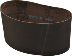 3M - 3-1/2" Wide x 15-1/2" OAL, 100 Grit, Aluminum Oxide Abrasive Belt - Top Tool & Supply